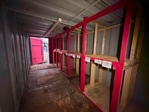 20 ft SITE STORAGE CONTAINER with racking....1053T 377231507