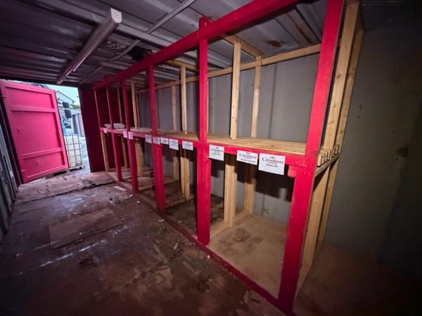 20 ft SITE STORAGE CONTAINER with racking....1053T 377231511