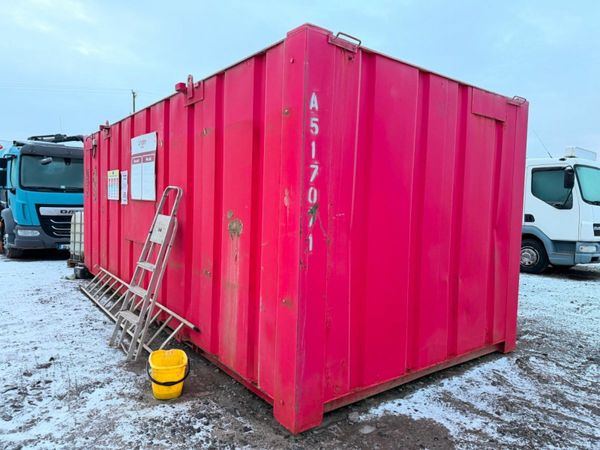 20 ft SITE STORAGE CONTAINER with racking....1053T 377231519