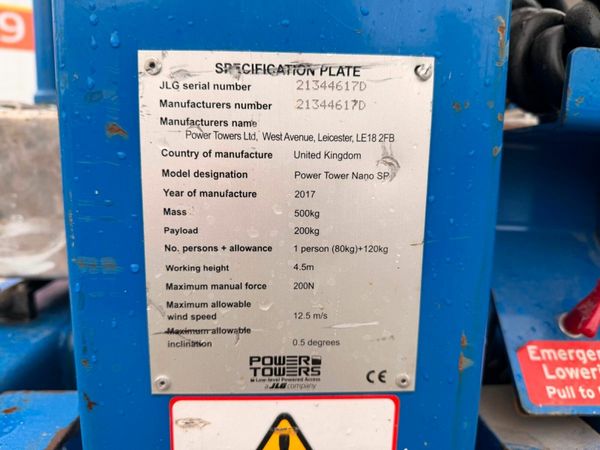 POWER TOWER NANO platform access scissor lift 377231633