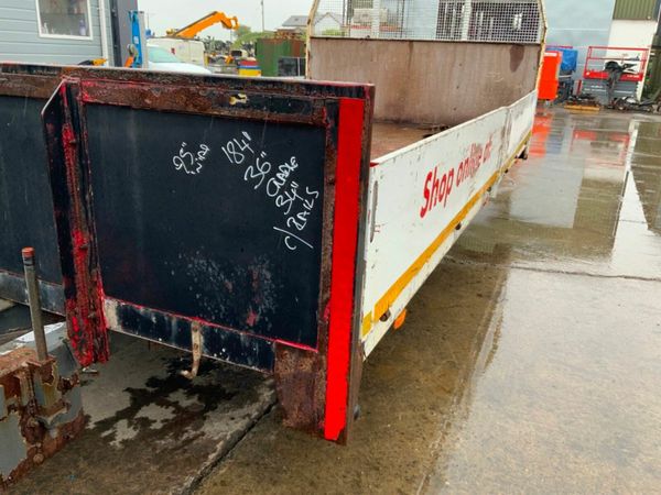 18ft DROP SIDE BODY...REAR HIAB CRADLE. 377231940