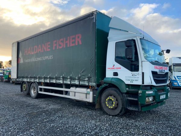 Iveco Stralis 26 TONNE REAR LIFT AXLE30ft  BODY. 377232518