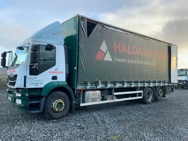 Iveco Stralis 26 TONNE REAR LIFT AXLE30ft  BODY. 377232532