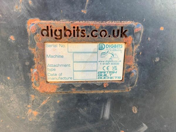 60" DIGBIT MINI DIGGER ROAD BRUSH....50mm PINS..72 377233008