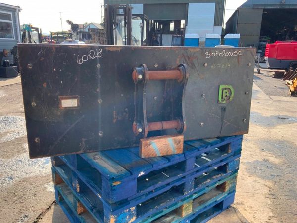 60" DIGBIT MINI DIGGER ROAD BRUSH....50mm PINS..72 377233011