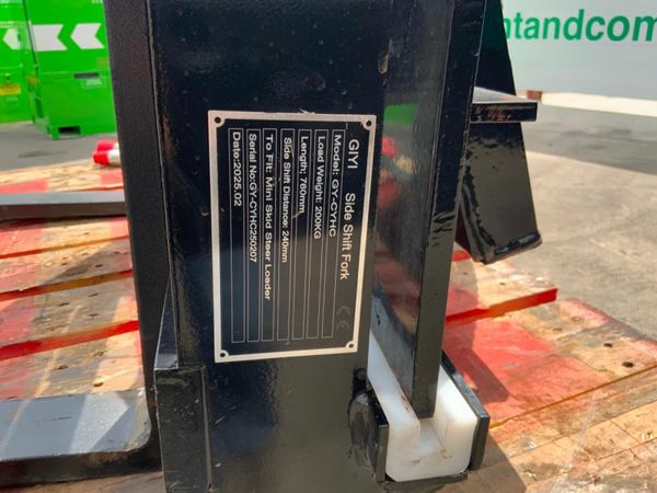 MINI SKID STEER SIDE SHIFT FORK CARRIAGE...338w. 377234137