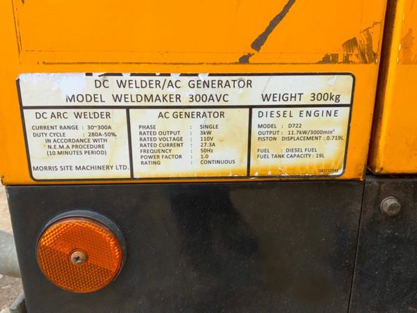 ARC GEN WELDMAKER 300AVC WELDER / GENSET. 377236073