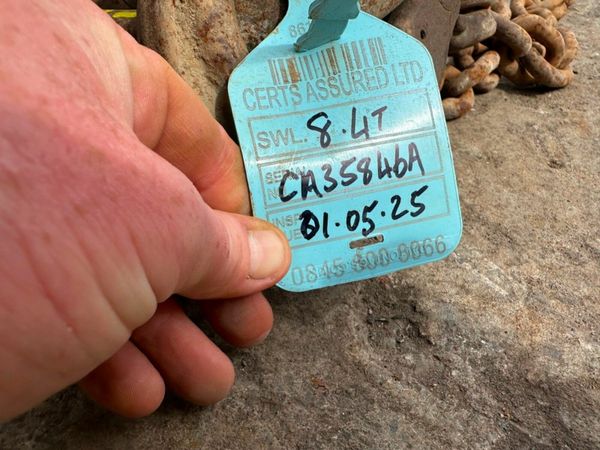 5.8 Metre ...8.4 ton ...lifting chains 4 LEG ..... 377237033