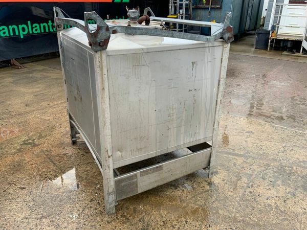 1000 ltr STAINLESS STEEL STORAGE BOWSER TANK...706 377237476