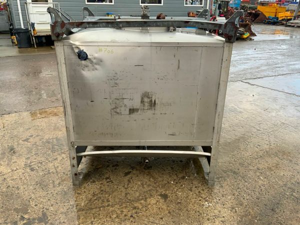 1000 ltr STAINLESS STEEL STORAGE BOWSER TANK...706 377237478