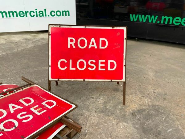 FOLDING ROAD SIGNS.....ASSORTED SIGNAGE. 377237561