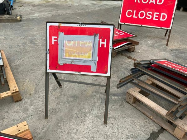 FOLDING ROAD SIGNS.....ASSORTED SIGNAGE. 377237563