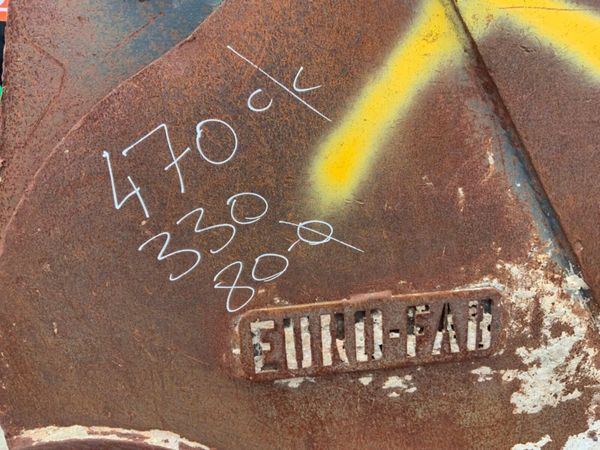 24" EUROFAB DIGGING BUCKET.....80mm PINS...1429t. 377237716