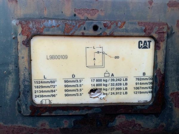 96" CAT LOADER FUSION FORK CARRIAGE....3553 377237862