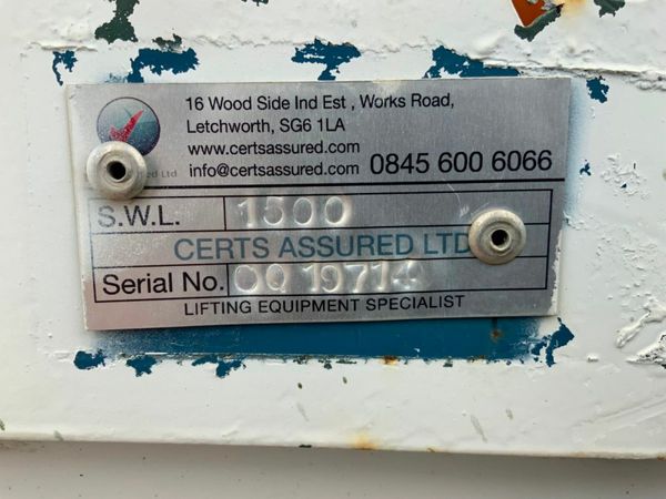 500lts CONQUIP SELF TIPPING BOAT SKIP.....179c. 377238084