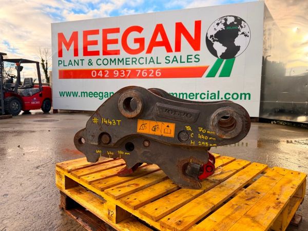 VOLVO QUICK HITCH 70mm + 80mm ....1443T 377238155