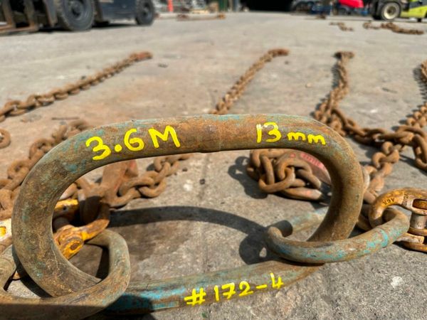 3.6 Metre ...13mm ...lifting chains 4 LEG .....172 377238308