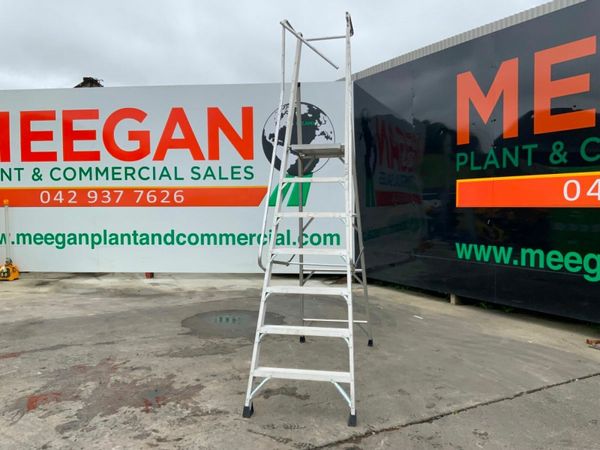 7 STEP ALLOY PLATFORM ACCESS LADDER....443. 377239132