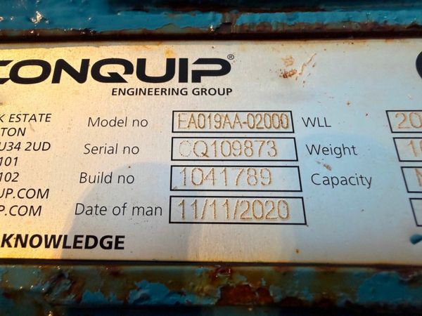 CONQUIP  EXCAVATOR DIGGER BASKET BOX CAGE 377239361