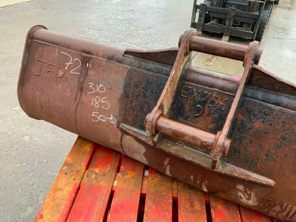 72" BMC GRADING BUCKET.....50mm PINS........283f. 377334744