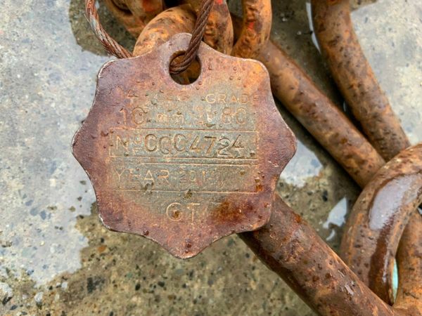 4 LEG LIFTING CHAINS..........6.0mts x 10mm....... 378002905