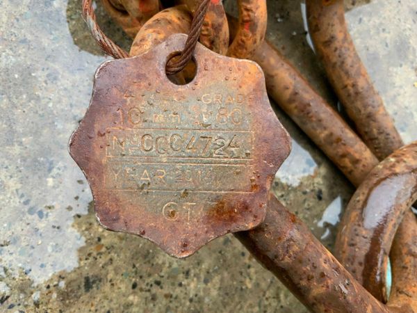 4 LEG LIFTING CHAINS..........6.0mts x 10mm....... 378002906