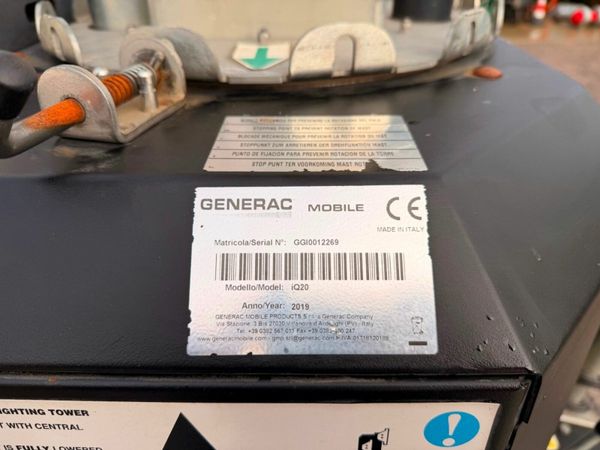 2019 GENERAC LED  LIGHTING TOWER ....121R 378737398