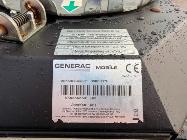 2019 GENERAC LED  LIGHTING TOWER ....122R 378804125