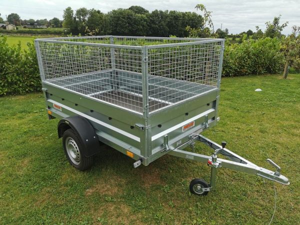 NEW 7x4 Galvanised 750kg Mesh Sides 378924475