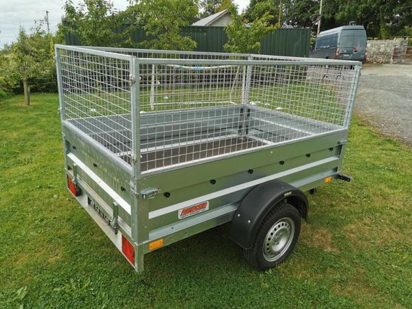 NEW 7x4 Galvanised 750kg Mesh Sides 378924486