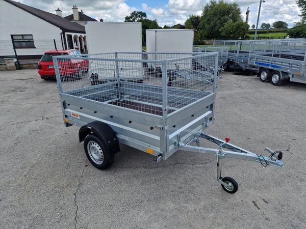 NEW 7x4 Galvanised 750kg Mesh Sides 378924494