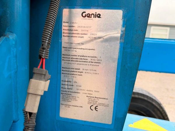 2014 GENIE Z BOOM LIFT ....KUBOTA DIESEL ...14R 379179284