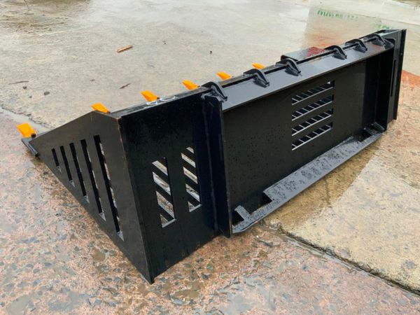 UNUSED SKID STEER STONE RAKE / BUCKET....318wa 379602799