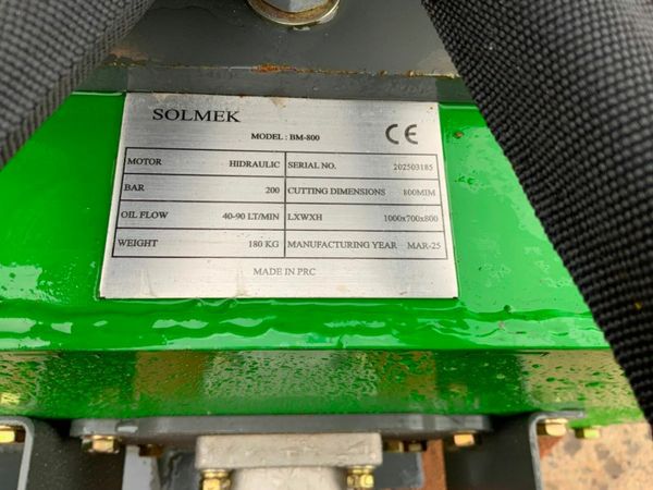 NEW SOLMEK Bm800 FLAIL mower hedge cutter ...3117. 379898132