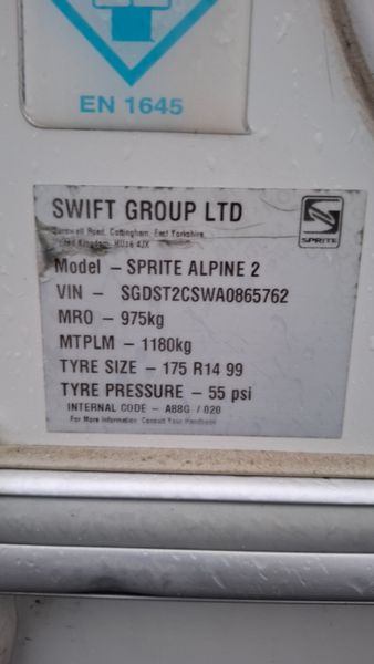 Swift Sprite Alpine Caravan 380025442