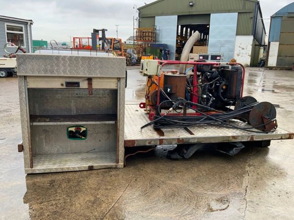 SKID MOUNTED DIESEL POWER WASHER & TANK. 380580252