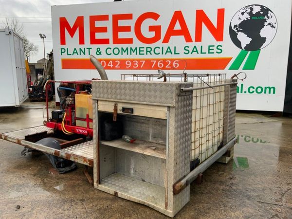 SKID MOUNTED DIESEL POWER WASHER & TANK. 380580255