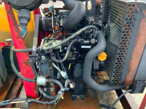 SKID MOUNTED DIESEL POWER WASHER & TANK. 380580261