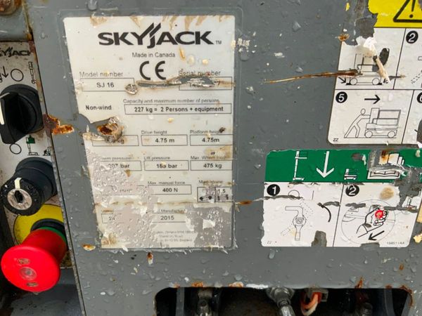 SKYJACK  SJ16  ACCESS PLATFORM....REPAIRS. 380749659