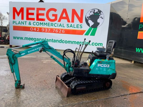 KOMATSU PC 03 -1 MICRO MINI DIGGER..........1921. 380709031