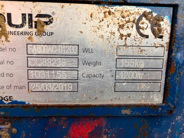 TELEPORTER / TELEHANDLER TIPPING SKIP....092 380856080