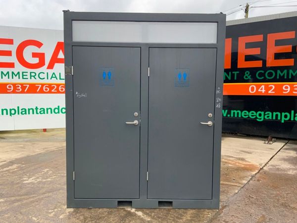 UNUSED DOUBLE CUBICLE TOILET POD......5141. 380898372