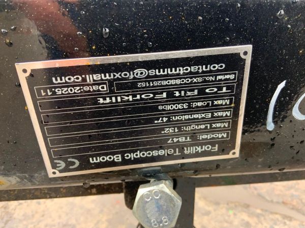 FORKLIFT EXTENDING JIB ATTACHMENT.........225w. 380992211