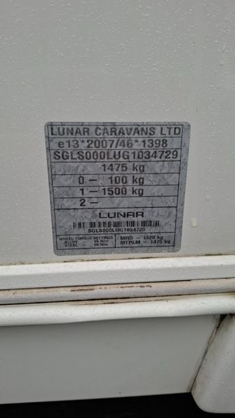 Lunar Clubman SI island bed caravan 381181008