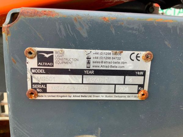 2019 BELLE MS501 MASONRY BRICK SAW.....1002. 381407255