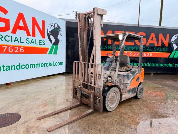 2019 DOOSAN... 2.5 TON ... diesel forklift ..4,283 381407406