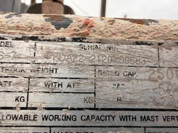 2019 DOOSAN... 2.5 TON ... diesel forklift ..4,283 381407412