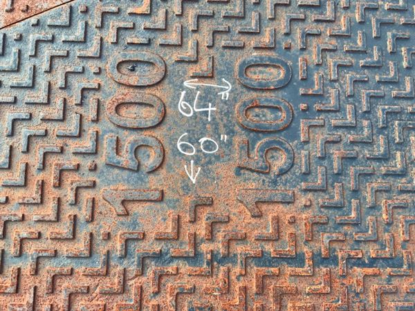 64" x 60" DUCTILE MANHOLE COVER.........122. 381561989