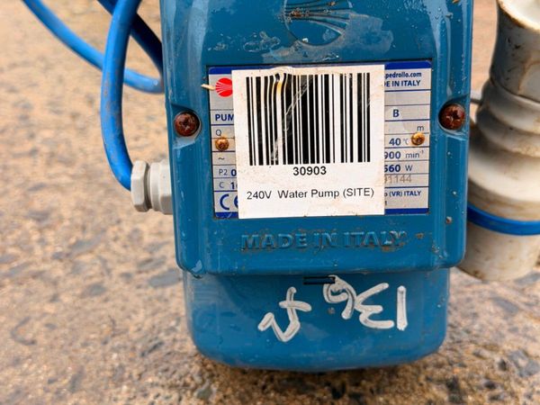 pedrollo booster / pressure pump setup.....136V 381507775