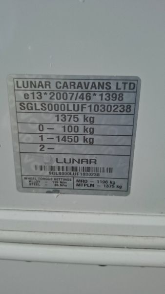 Lunar Quasar 5 berth caravan 381778307